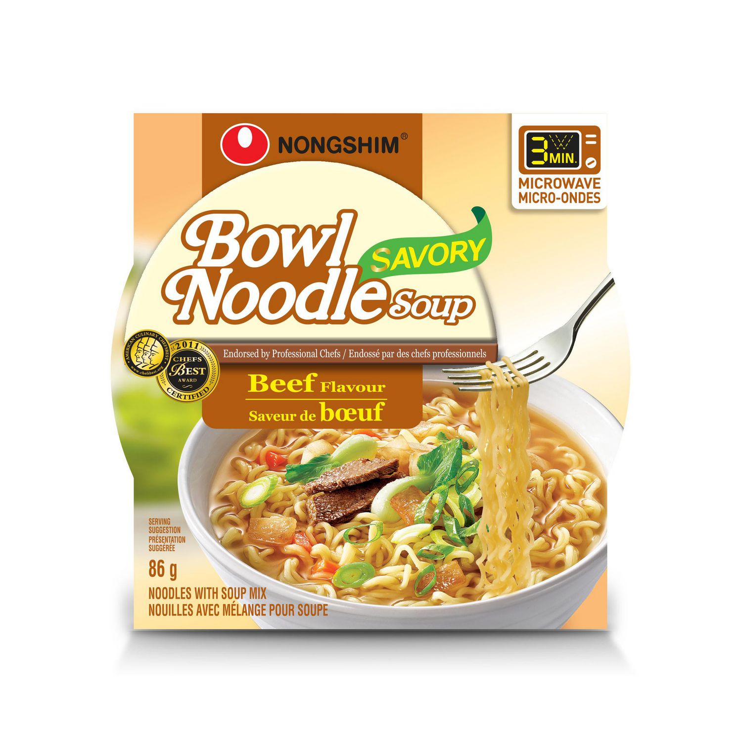 Nongshim Savory Beef Flavoured Bowl Noodle Soup Walmart Canada