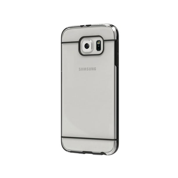Étui rigide transparent iHome pour Samsung Galaxy S6, noir