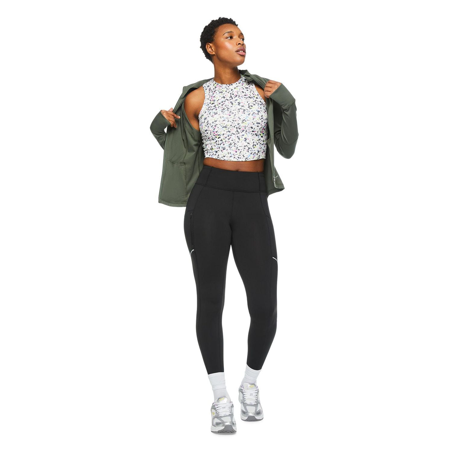 Débardeur écourté Athletic Works pour femmes