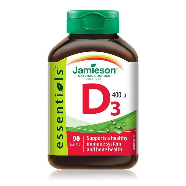 JamiesonComprimés de Vitamine D3 400 UI 90 comprimés