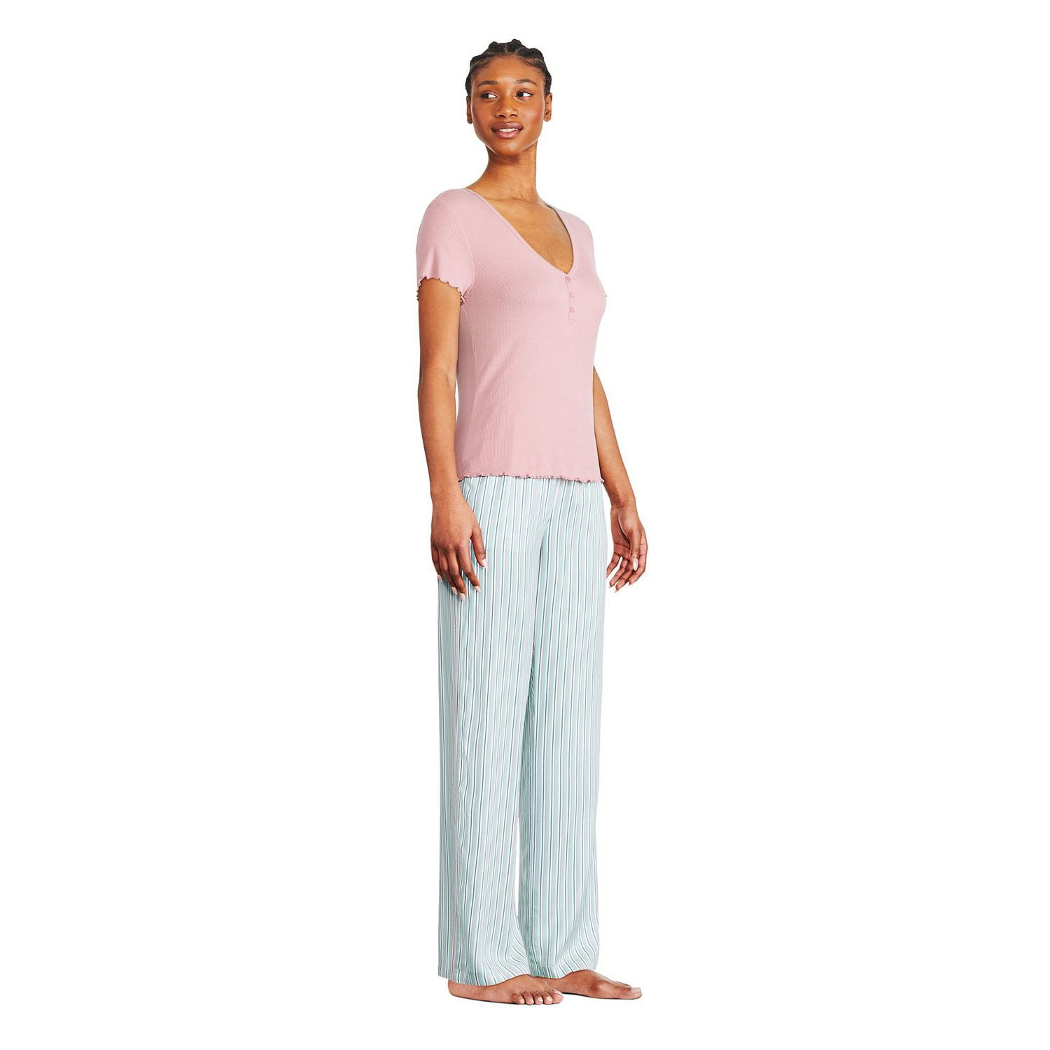 George Women's Rib Pajama 2-Piece Set