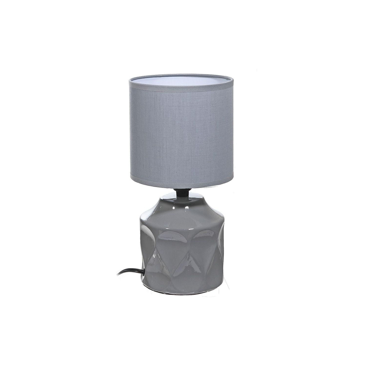 Ceramic Table Lamp With Shade (Impression) (Gray) Walmart Canada