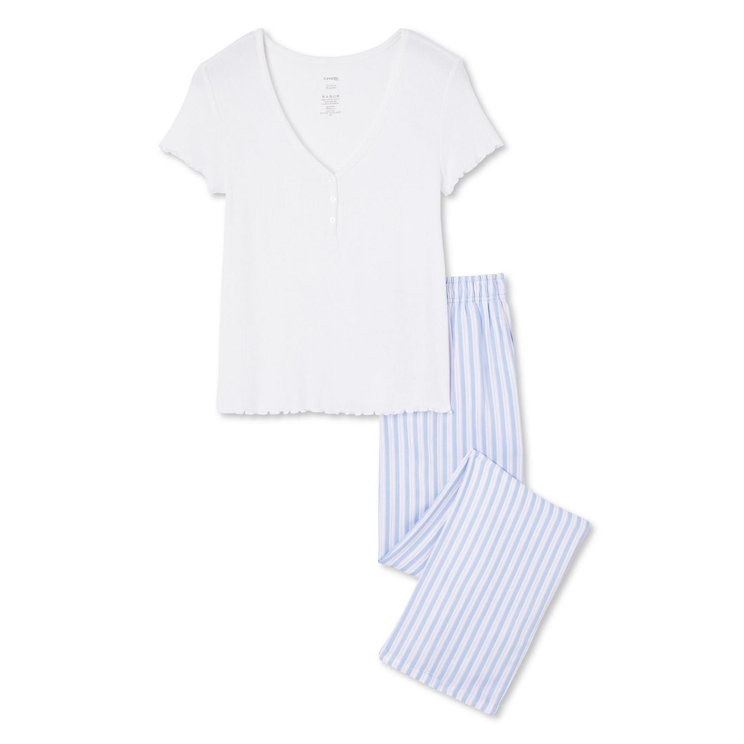 George Women's Rib Pajama 2-Piece Set