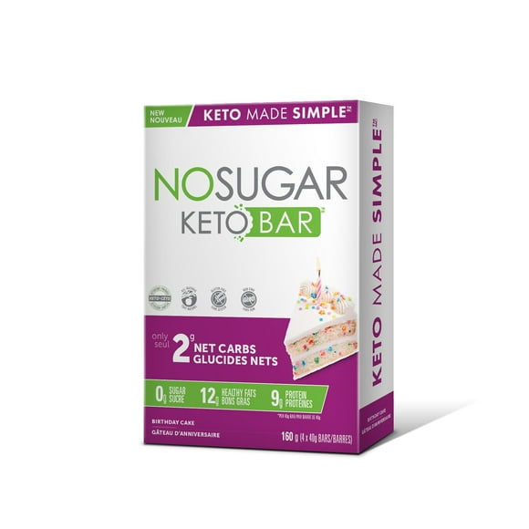 No Sugar Keto Bar Birthday Cake 160g