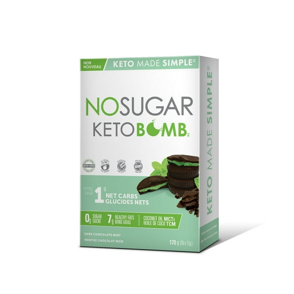 No Sugar Keto Bomb Dark Chocolate Mint