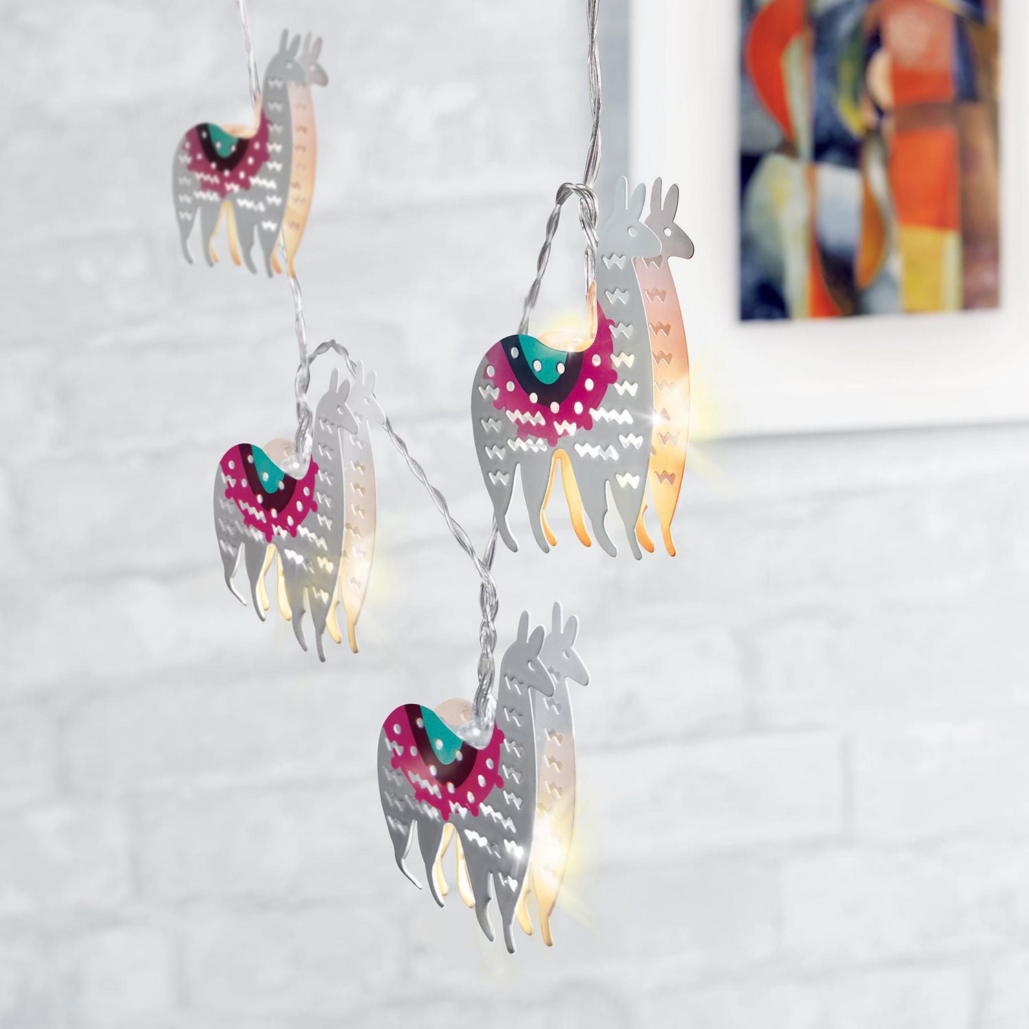 llama string lights