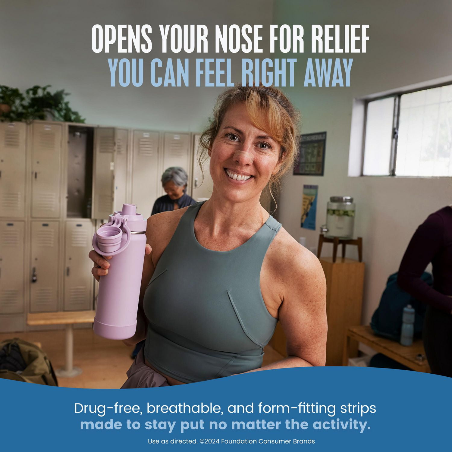 Breathe Right grandes bandelettes nasales transparentes | Efficace, sans médicament et facile à appliquer 30 Grandes Bandelettes Transparentes