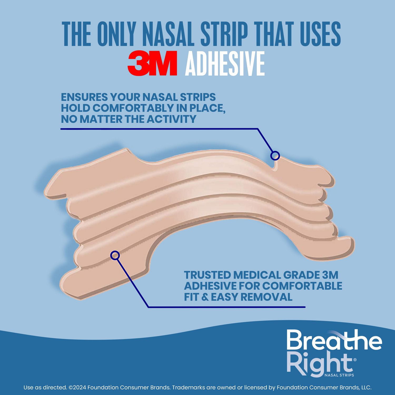 Breathe Right Nasal Strips Extra Strength Tan