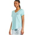thumbnail image 2 of George Women's V-Neckline Sleep Tee, 2 of 6