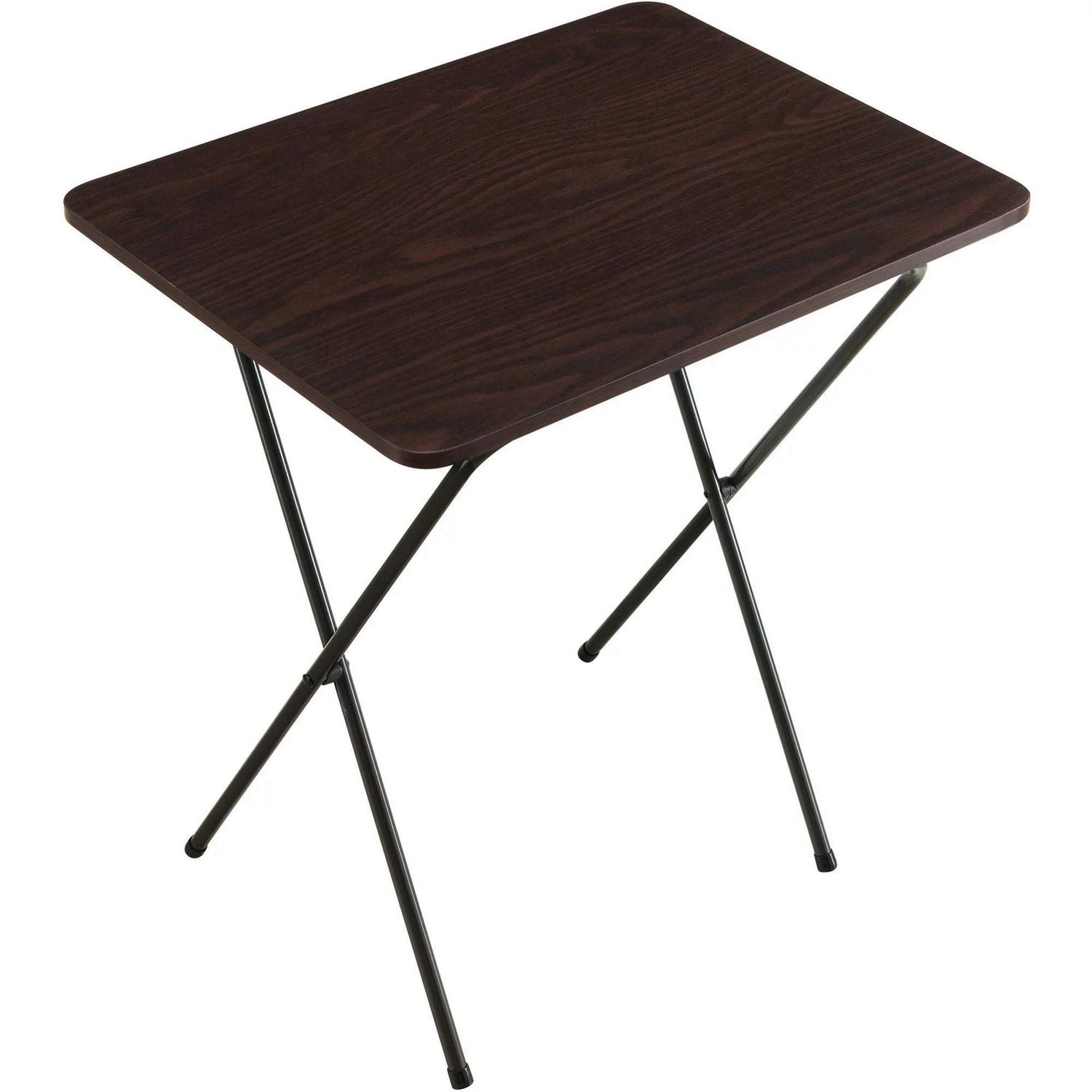 Mainstays TV Tray Espresso Folding Tray Table Walmart