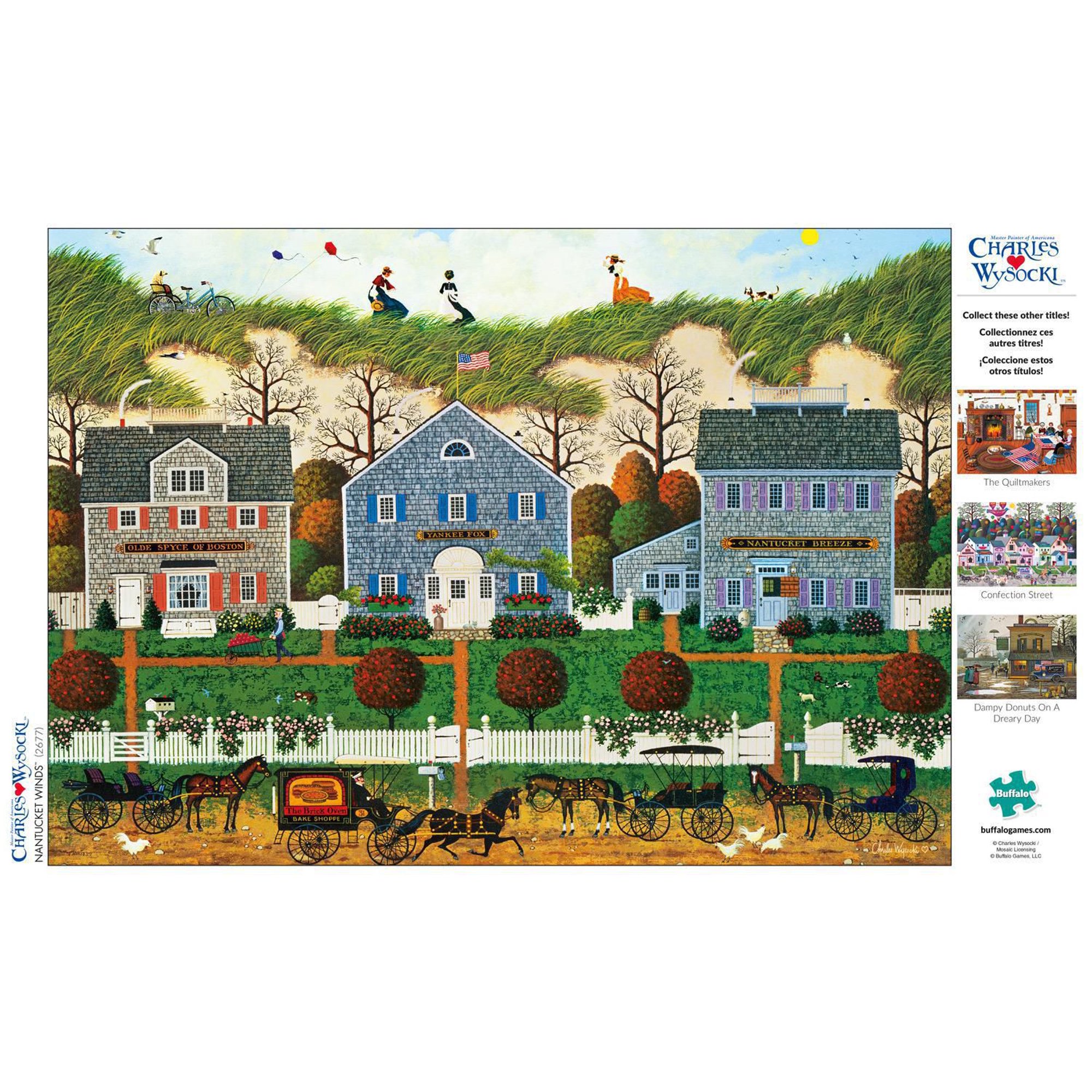 Buffalo Games - Charles Wysocki - Nantucket Winds - 300 Piece Jigsaw Puzzle  