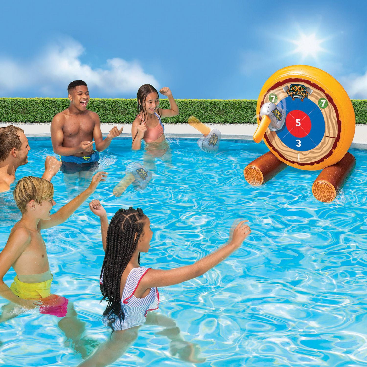 Banzai Party Axe Splash Challenge Inflatable Floating Target 