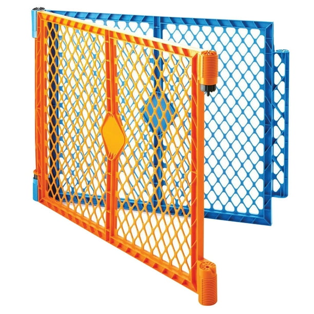Rallonge à 2 Panneaux Assemblage Facile pour Barrière Superyard Colorplay de North States - Blue et Orange