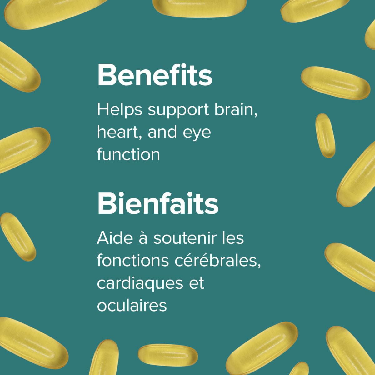 Oméga-3 à base de plantes Huile d’algues 700 mg