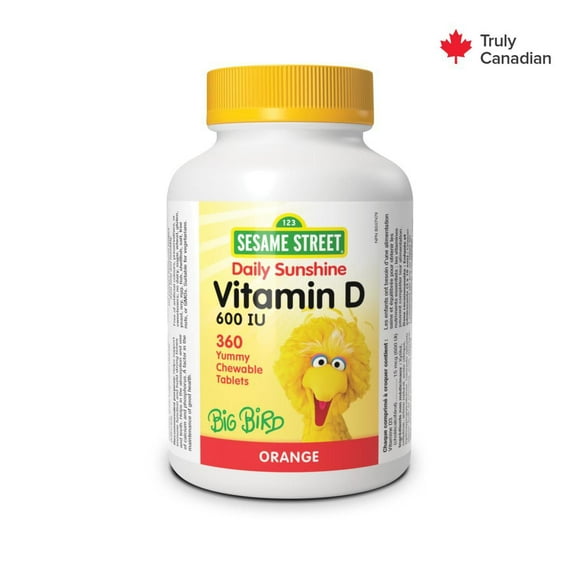 Sesame Street® Vitamin D3 600 IU Orange
