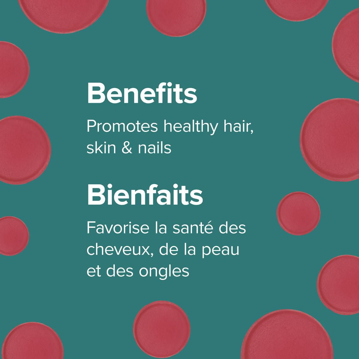 Webber Naturals Hair Skin Nails Gummies Strawberry