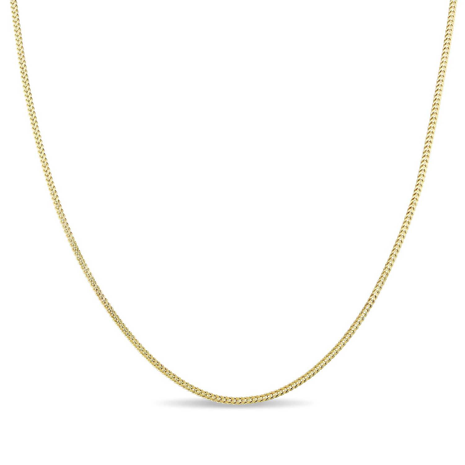 Asteria Men's 10 K Yellow Gold Franco Link Chain Necklace, 20 ...