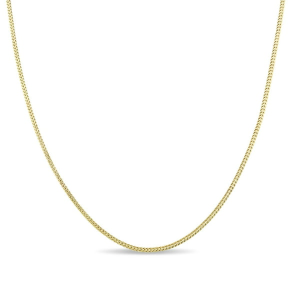 Asteria Men's 10 K Yellow Gold Franco Link Chain Necklace, 20”