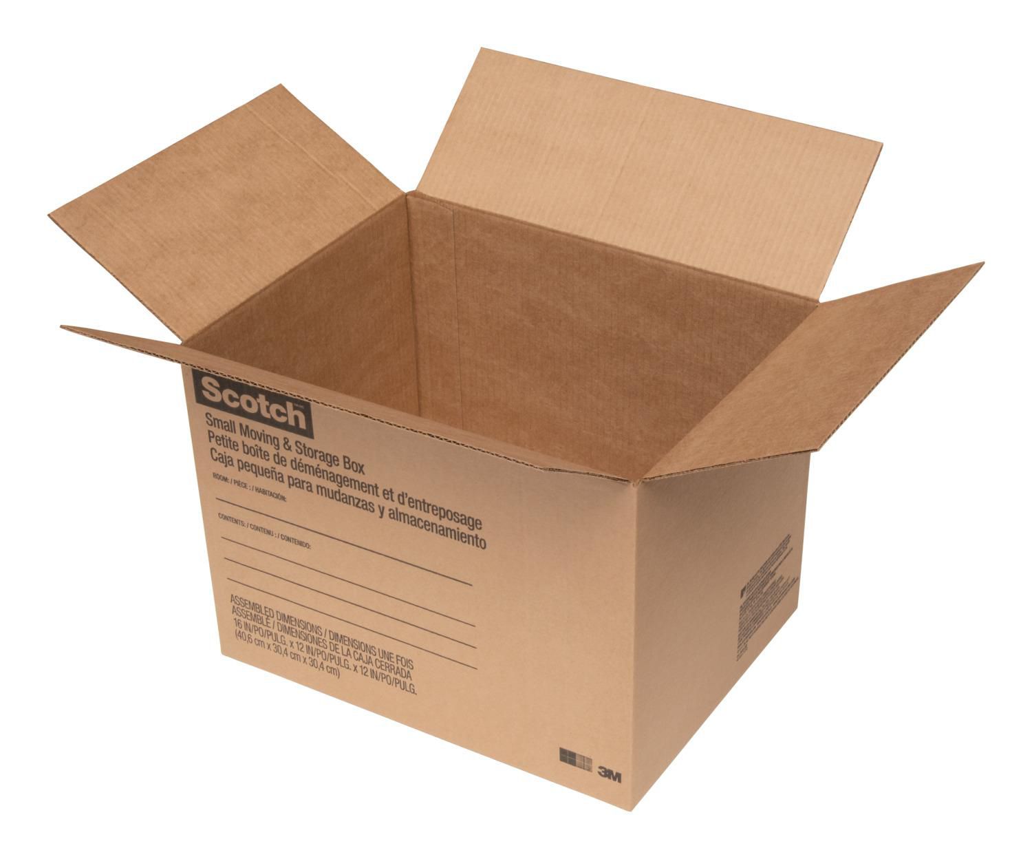 Boîte de déménagement et de rangement Scotch(MC) 8026-ESF, 16 po x 12 po x  12 po Boîte de déménagement 
