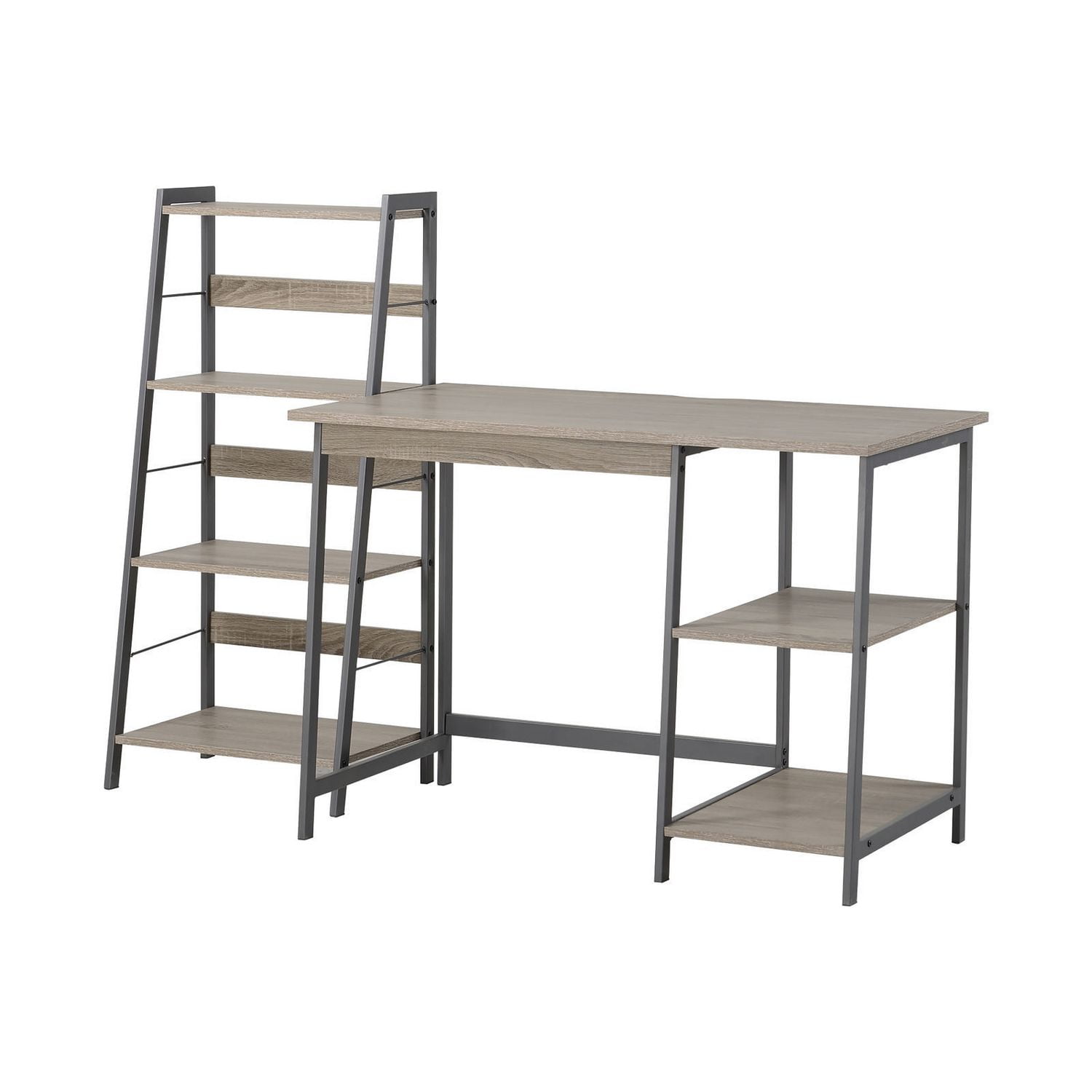 Homestar 2 Piece Laptop Desk 4 Shelf Bookcase Set In Reclaimed Homestar 2 Piece Laptop Desk 4 Shelf Bookcase Set In Reclaimed Wood Canada