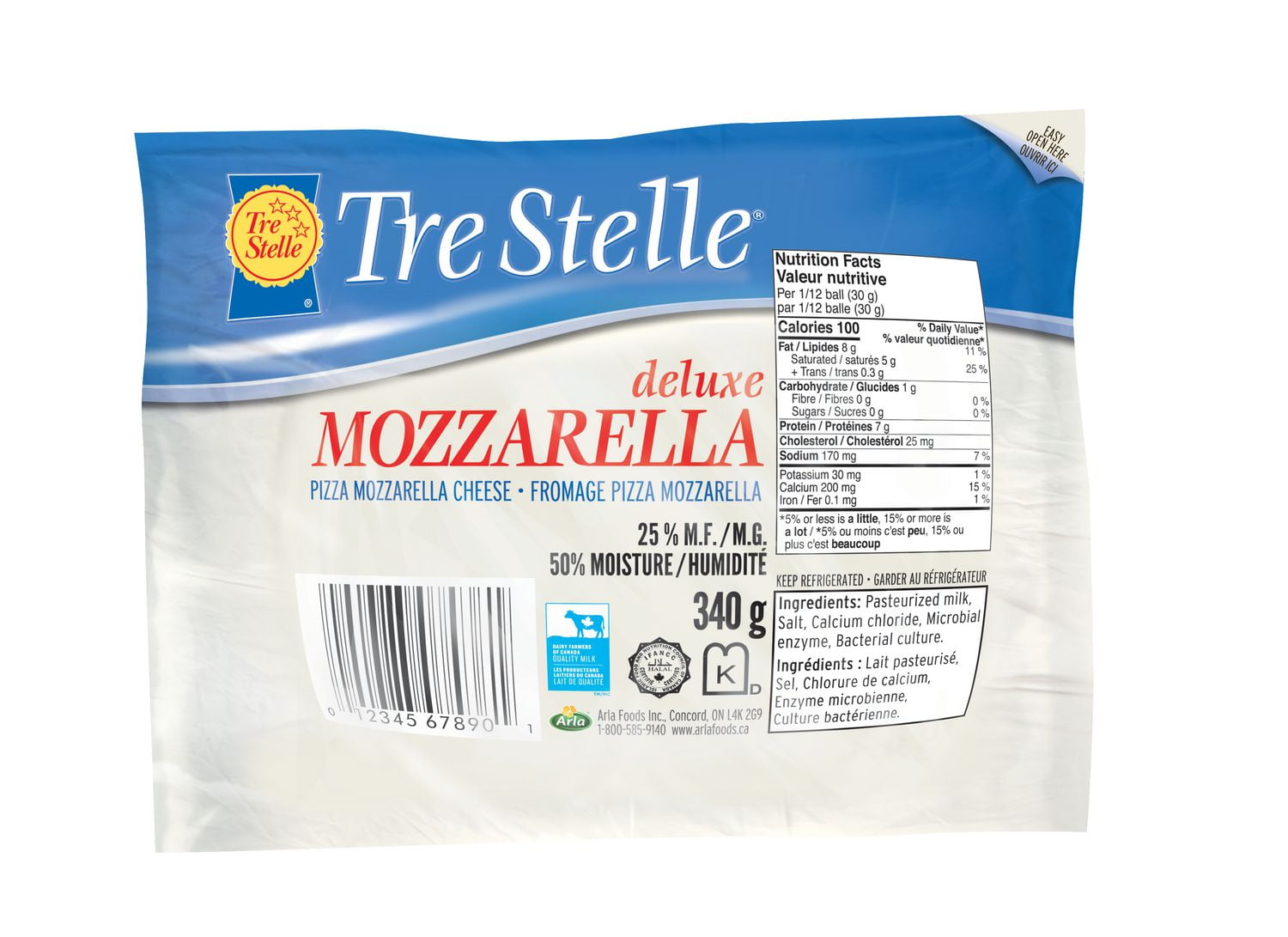 Tre Stelle Deluxe Pizza Mozzarella Ball Cheese Walmart Canada