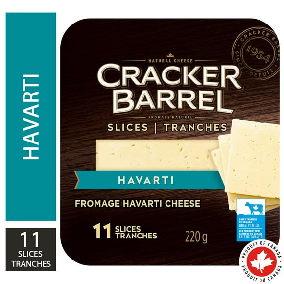 Cracker Barrel Fromage en tranches Havarti 11 tranches