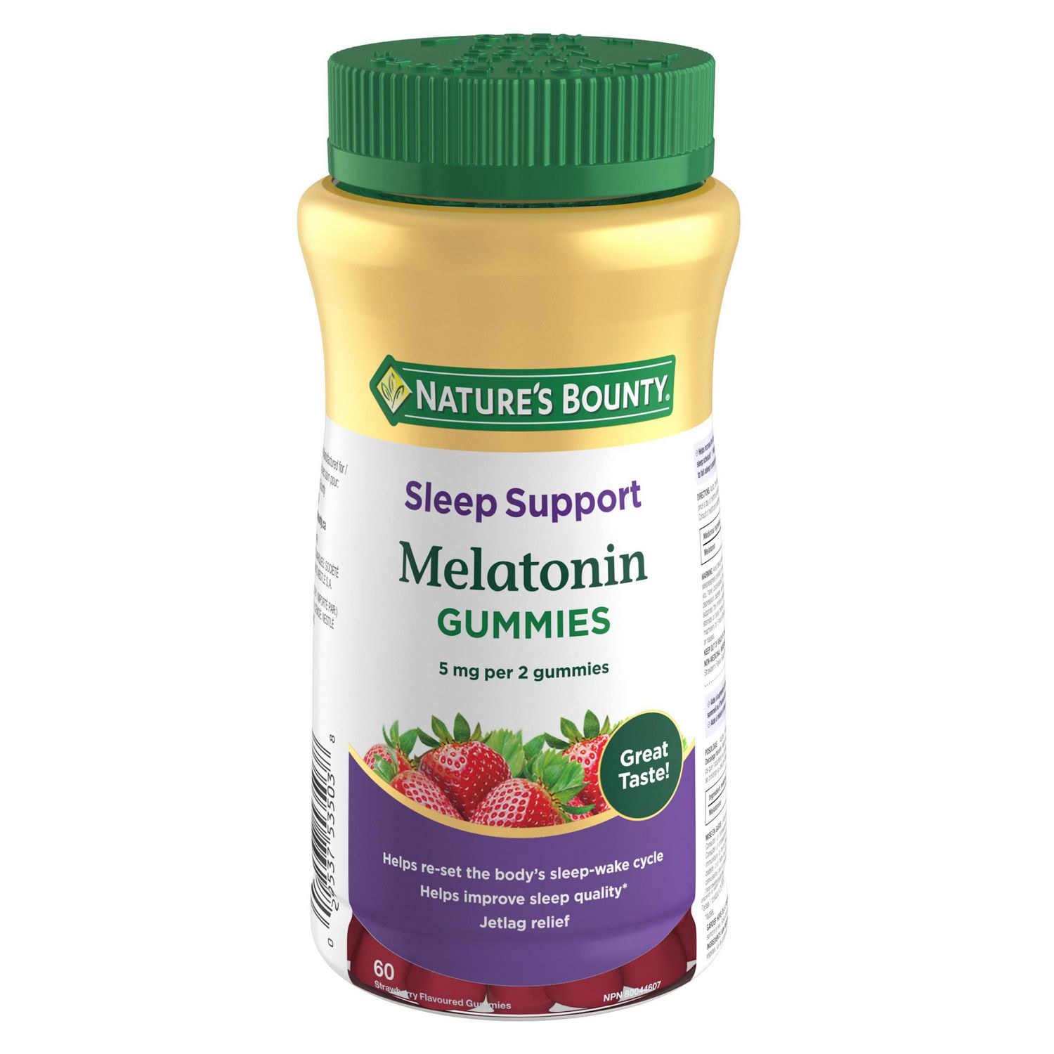 NATURE'S BOUNTY Melatonin, 2.5 mg, Re-Sets the Body's Sleep Cycle & Improve Sleep Quality