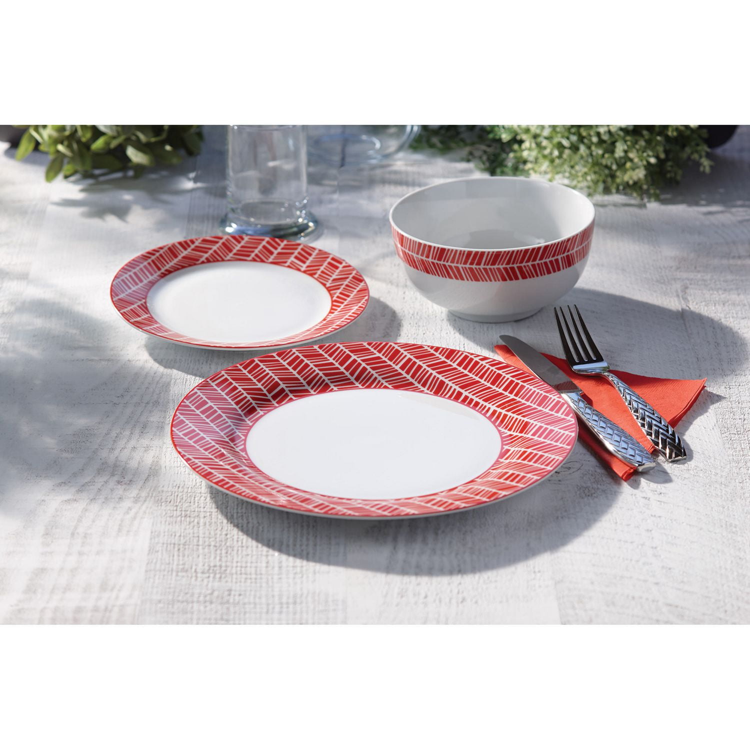 Safdie & Co. Chevrons Dinnerware Set Walmart Canada
