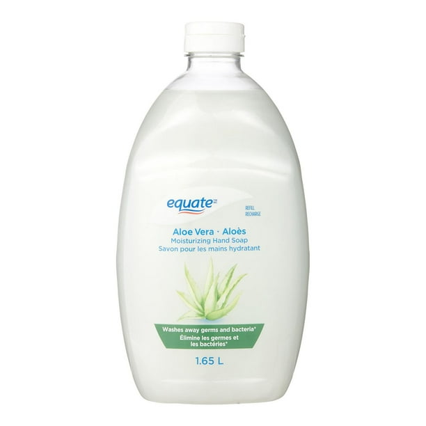 Equate savon pour les mains hydratant- aloès- 1.65L Élimine les germes et les bactéries.