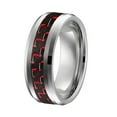 thumbnail image 3 of Men's Titanium Ring w/Carbon Fibre Inlay, 3 of 4