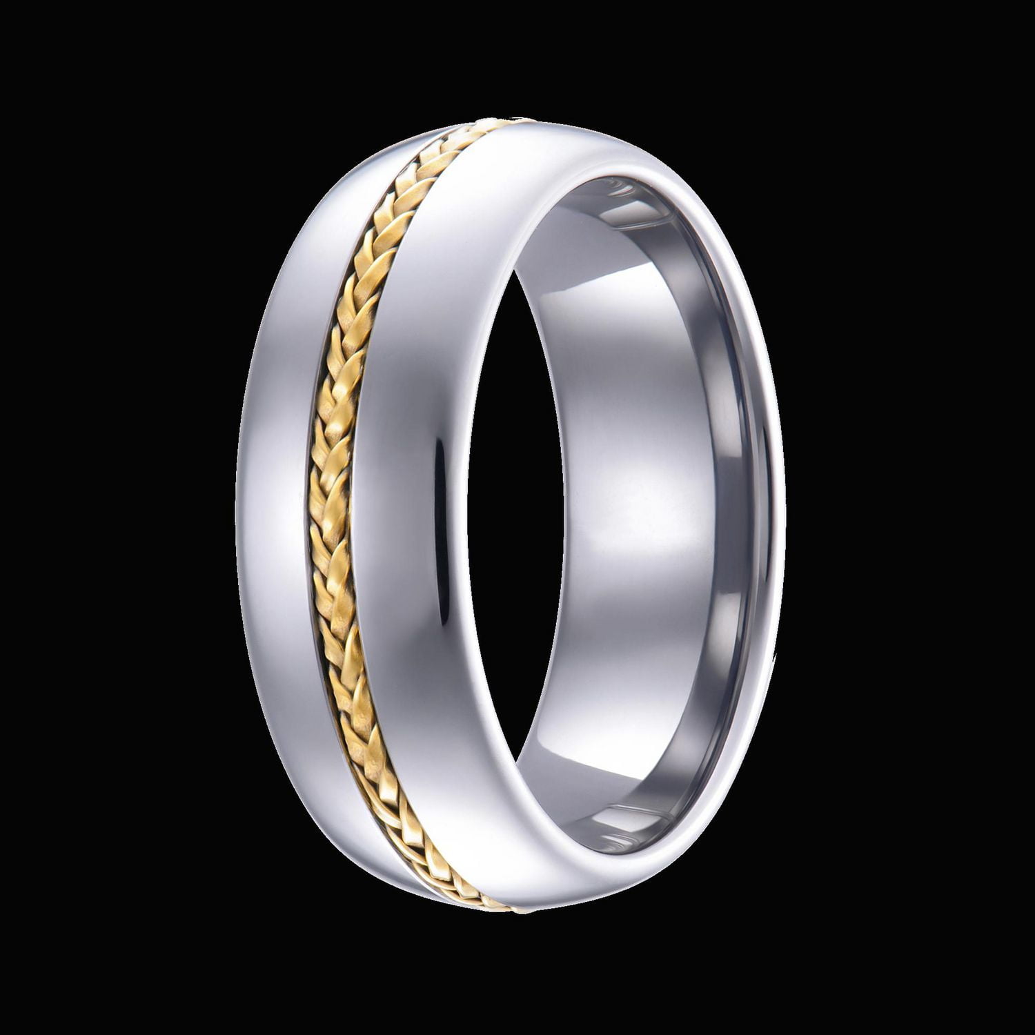 Anneau en tungstène pour hommes 8 mm