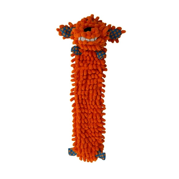 Multipet Smiling Loofa Dog Floppy, Unstuffed Dog Toy