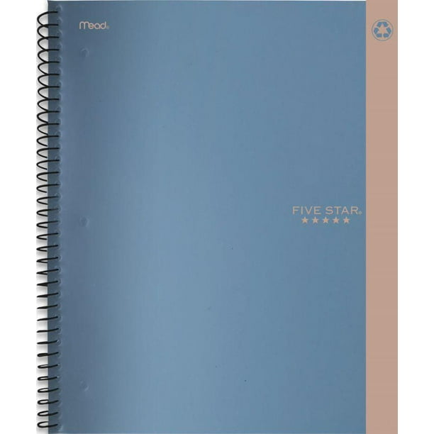 Five Star® Recycled Notebook, Blue, 1Subject Notebook Walmart.ca