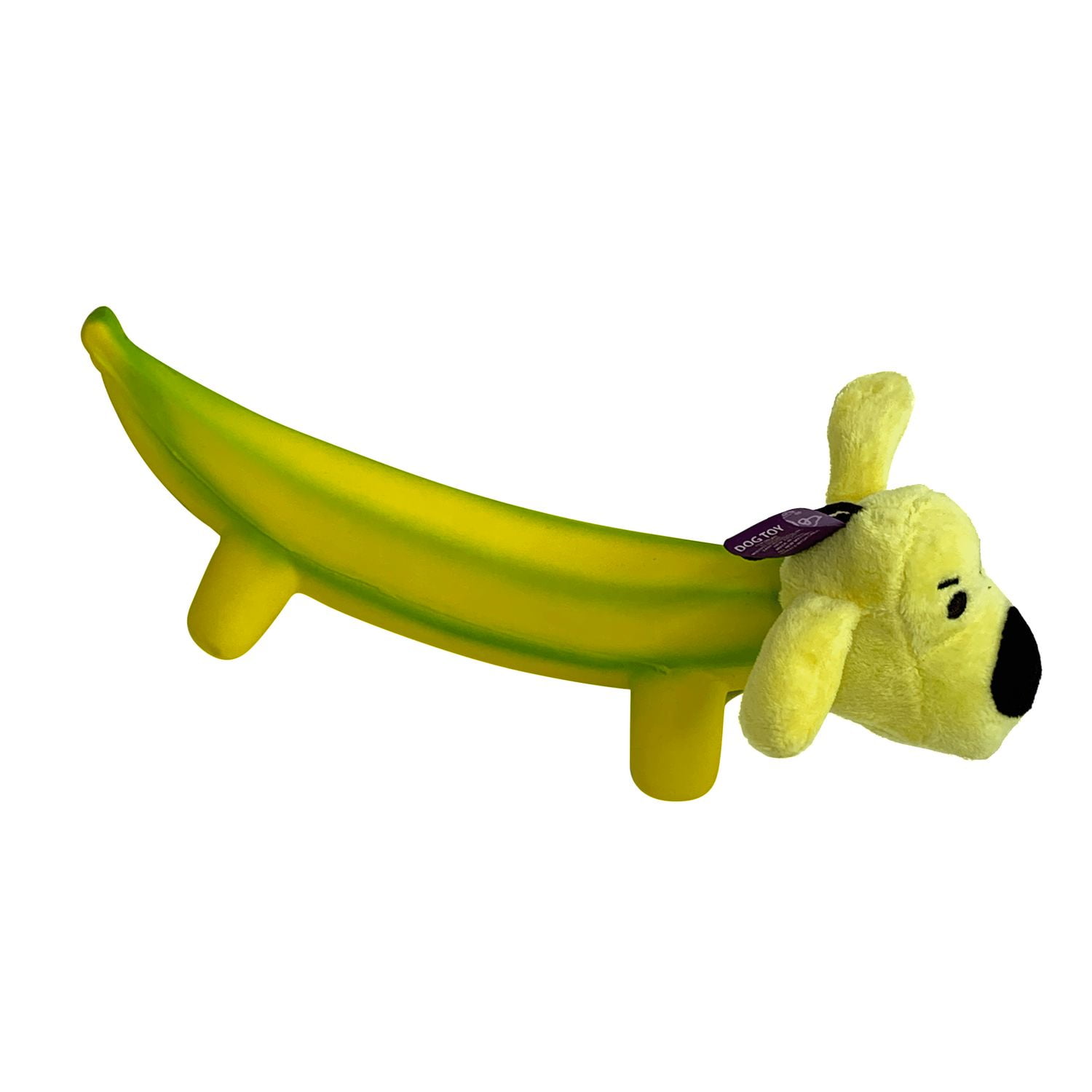 Squeaky banana cheap dog toy