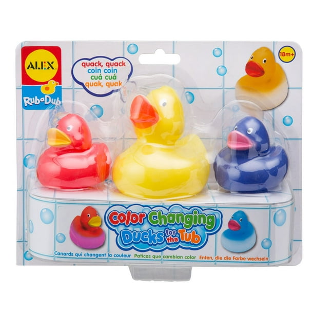 Jouets baignoire Color Changing Duck Rub-a-Dub Alex Toys