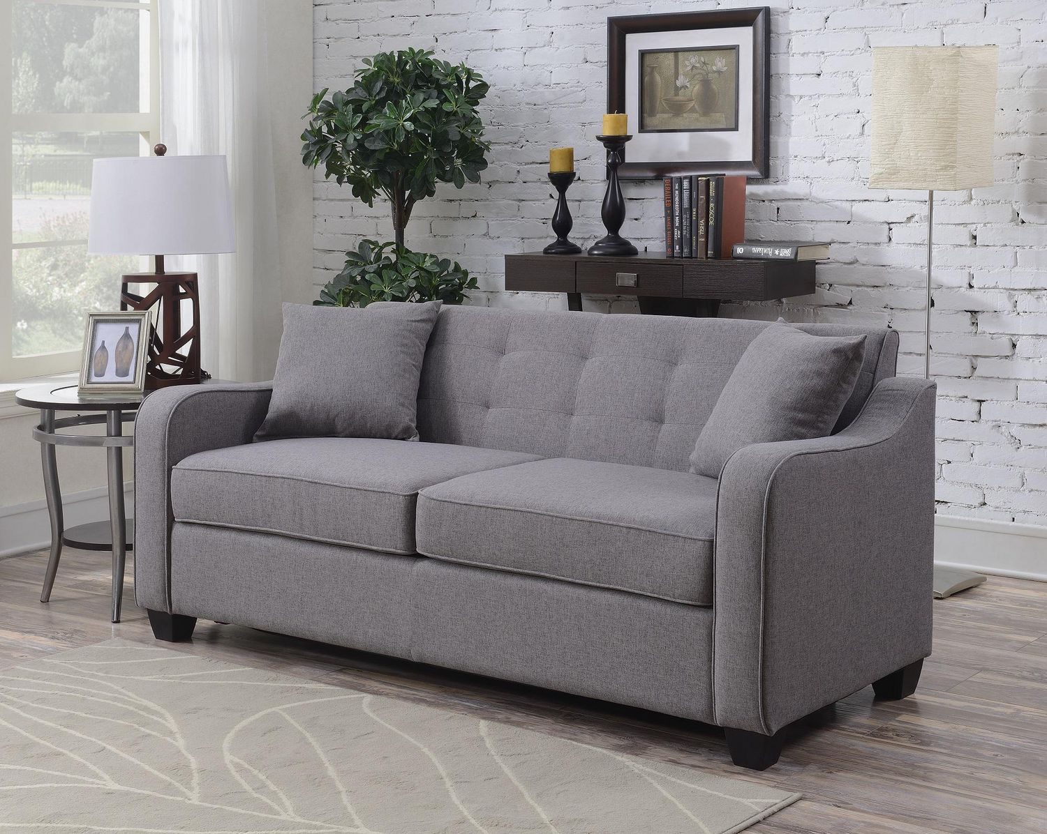 Topline Home Furnishings Grey Sofa Bed Walmart Canada