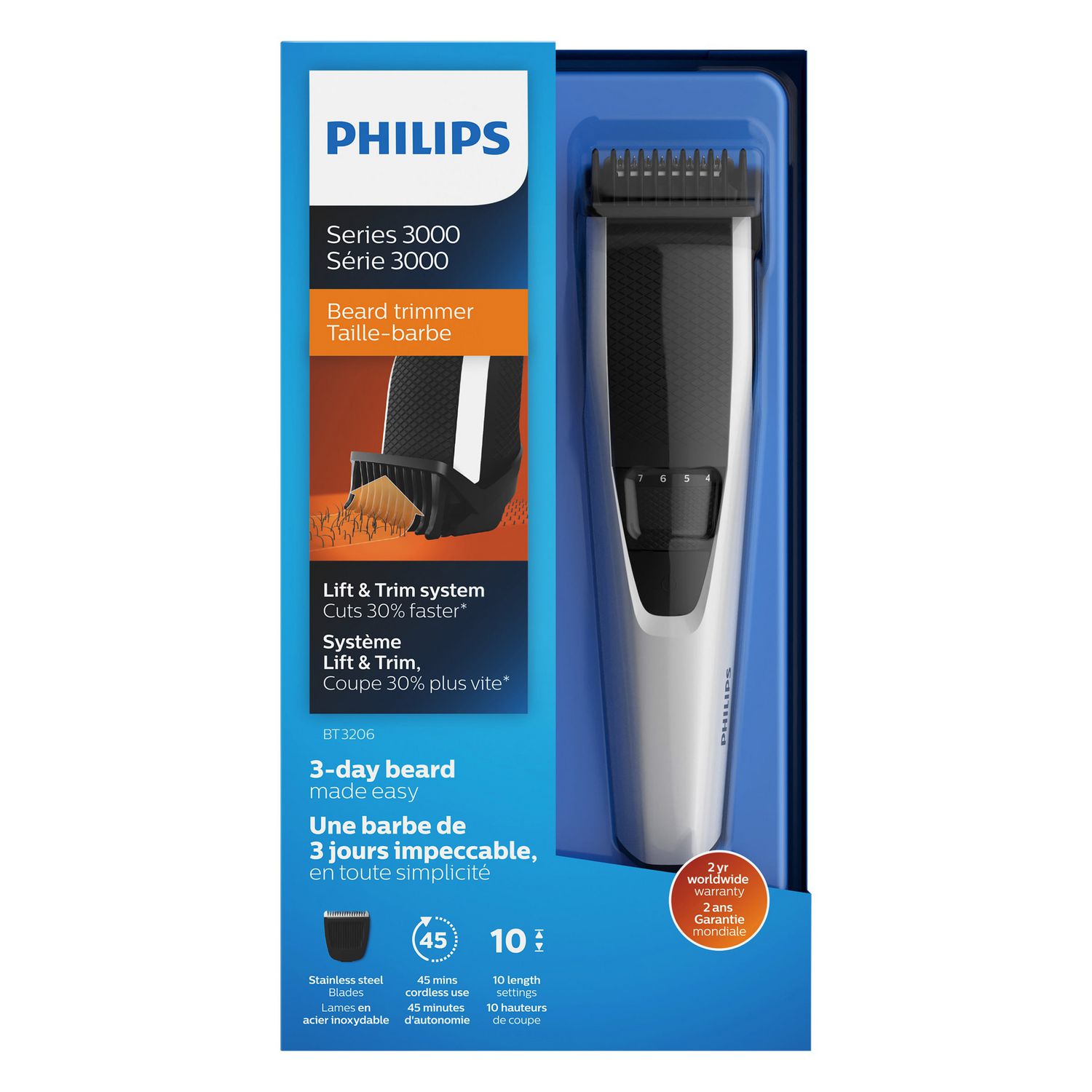 charger for philips trimmer series 3000
