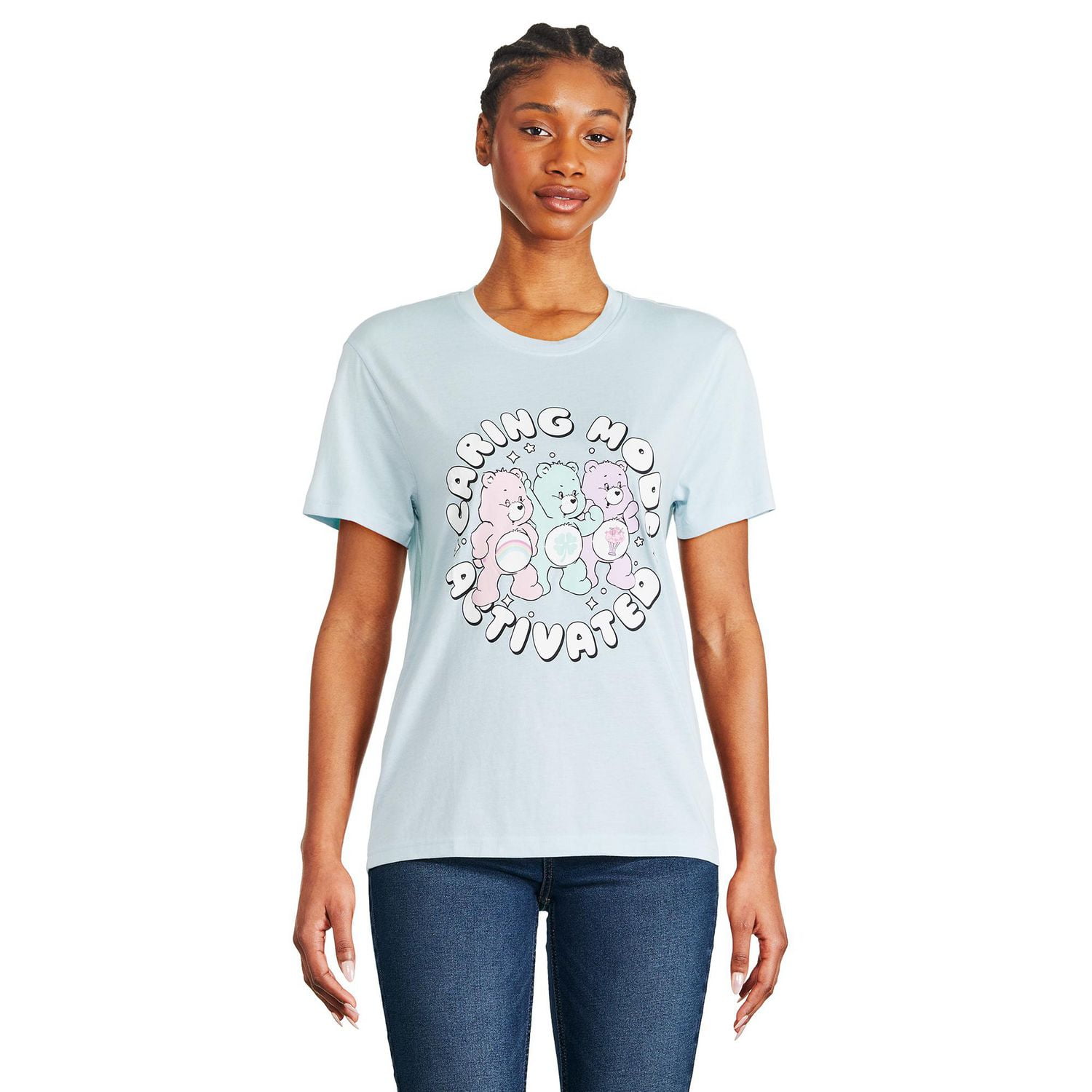 Care Bears Women's Boyfriend Crew Neckline Tee, Sizes XS-XL