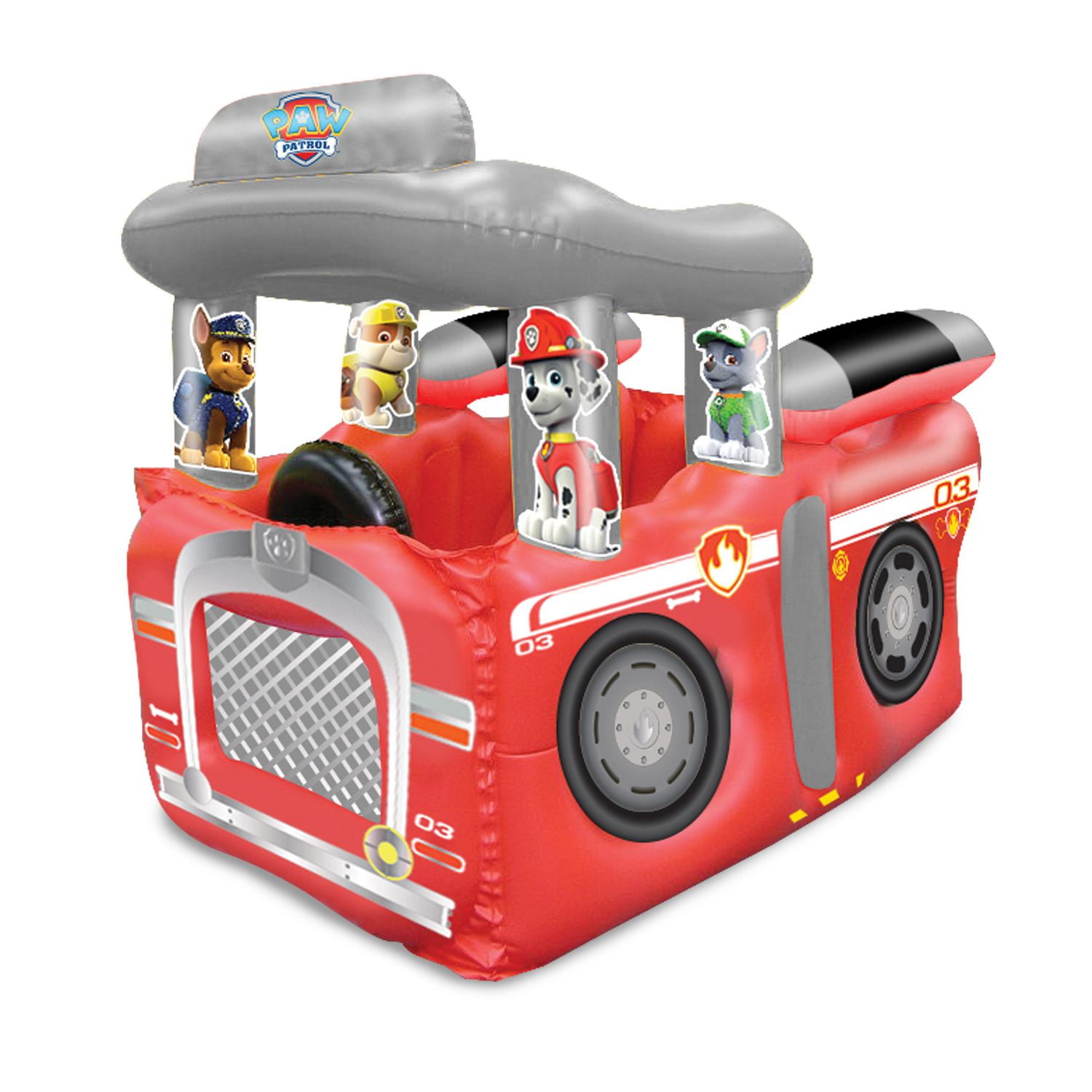 Paw patrol sales inflatable fire truck