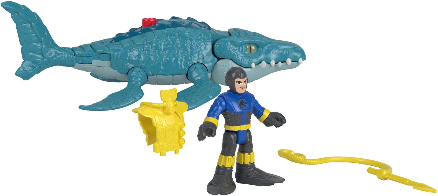 Imaginext jurassic world store mosasaurus & diver