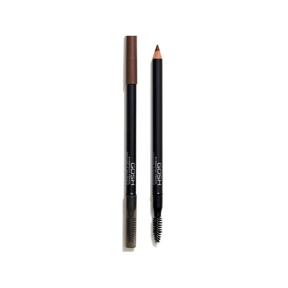 GOSH - Eye Brow Pencil - 004 Mahogany, 2in1/PERFUME FREE/VEGAN