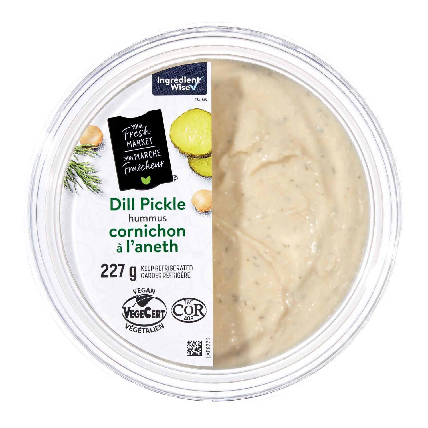 Your Fresh Market Dill Pickle Hummus, 227 g