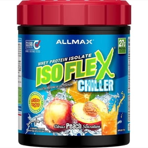 ALLMAX Nutrition - Isoflex Chiller - Isolat de Protéine de Lactosérum - Sensation Pêche Agrumes