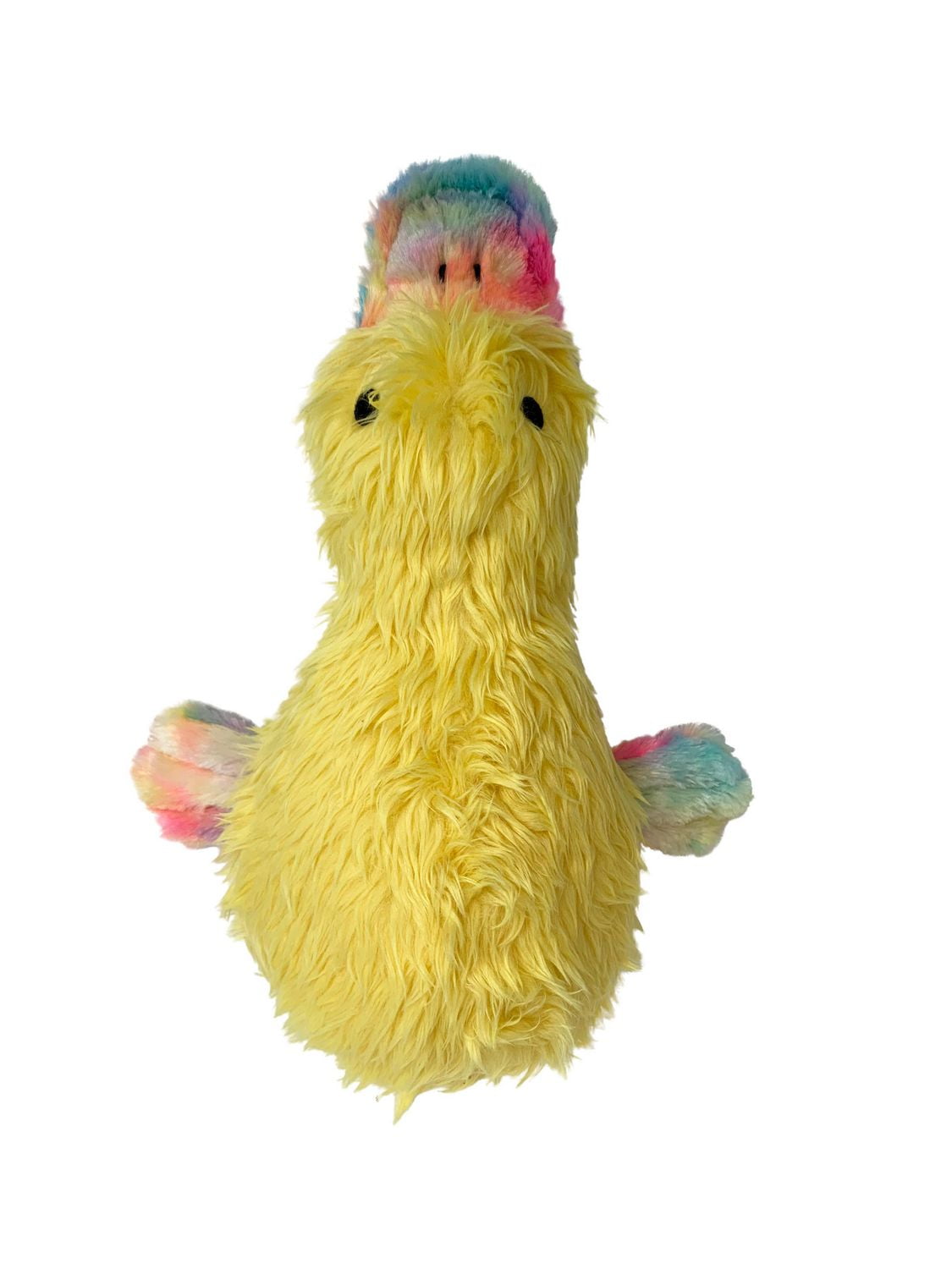 Yellow duck best sale dog toy