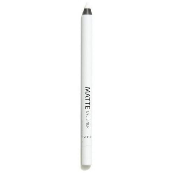 GOSH - Matte Eye Liner - 001 Dover White, PERFUME FREE / VEGAN