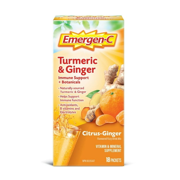 EMERGENC Turmeric & Ginger, 18 ct Walmart.ca