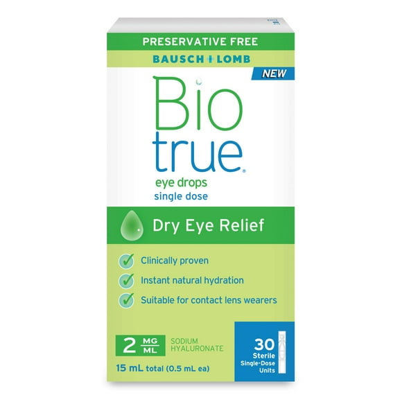 Bausch + Lomb Biotrue Eye Drops Single Dose, 15 mL