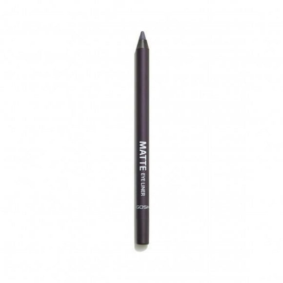 GOSH - Matte Eye Liner - 010 Black Violet, PERFUME FREE / VEGAN