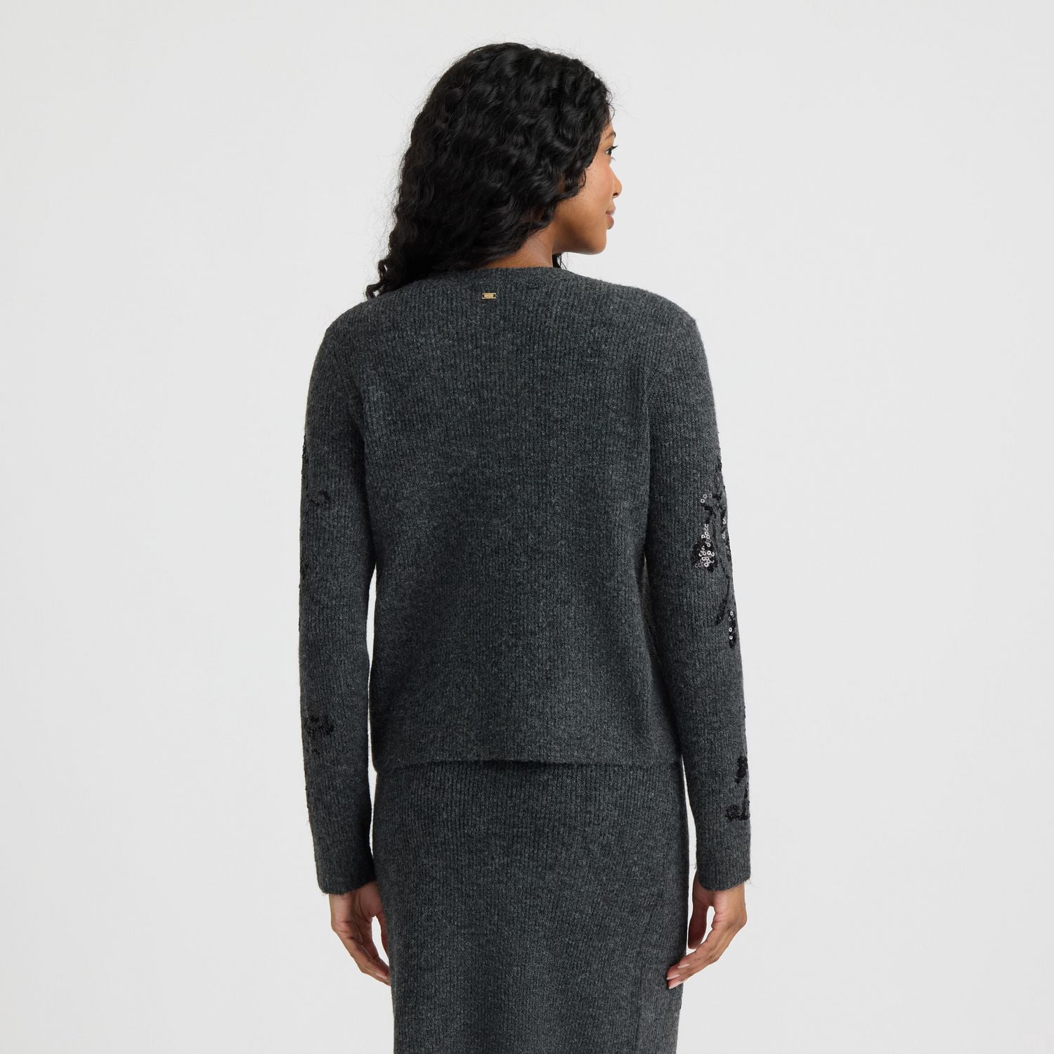 Cardigan en maille à paillettes pour femme Mexx
