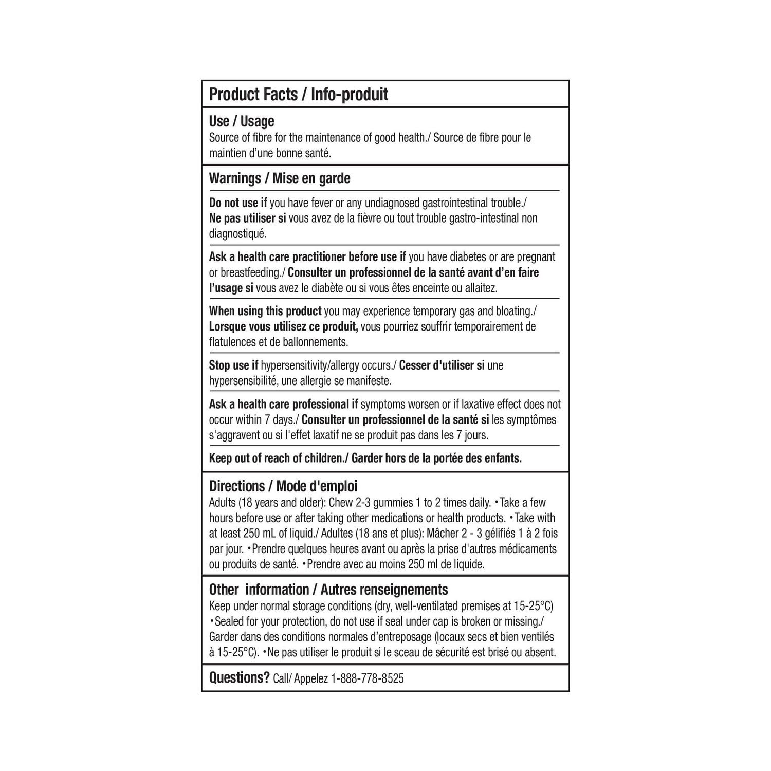 thumbnail image 5 of Equate Plant Based Fibre Gummy, 5 of 5